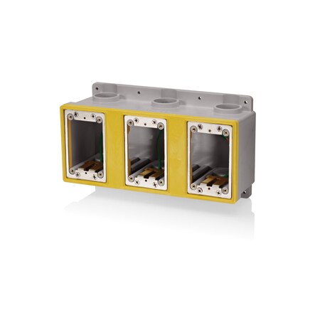 Leviton Weatherproof Boxes 3 Gang Fd Box Gray FDBX3-GY